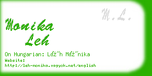monika leh business card